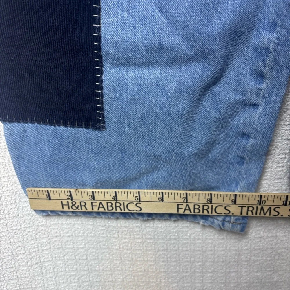 BDG‎ Blue Flare Jeans with Dark Patches - Picture 9 of 11